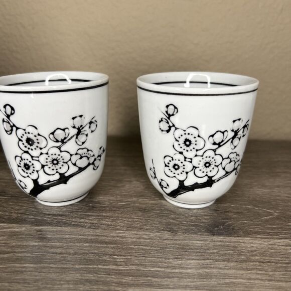 Torre & Tagus Modern Contemporary Black White Blossom Teapot Set 5 Pcs NIB - Picture 6 of 10